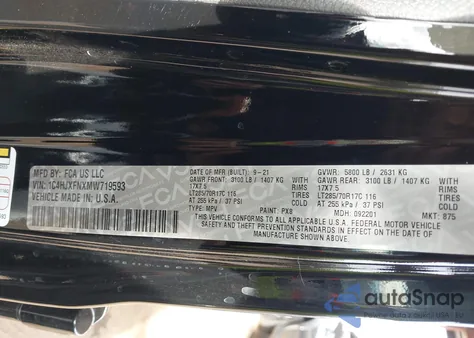 2021 Jeep Wrangler Unlimited Rubicon 4X4 from USA, damaged, VIN 1C4HJXFNXMW719593